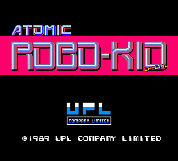Atomic Robo-Kid Special Title Screen